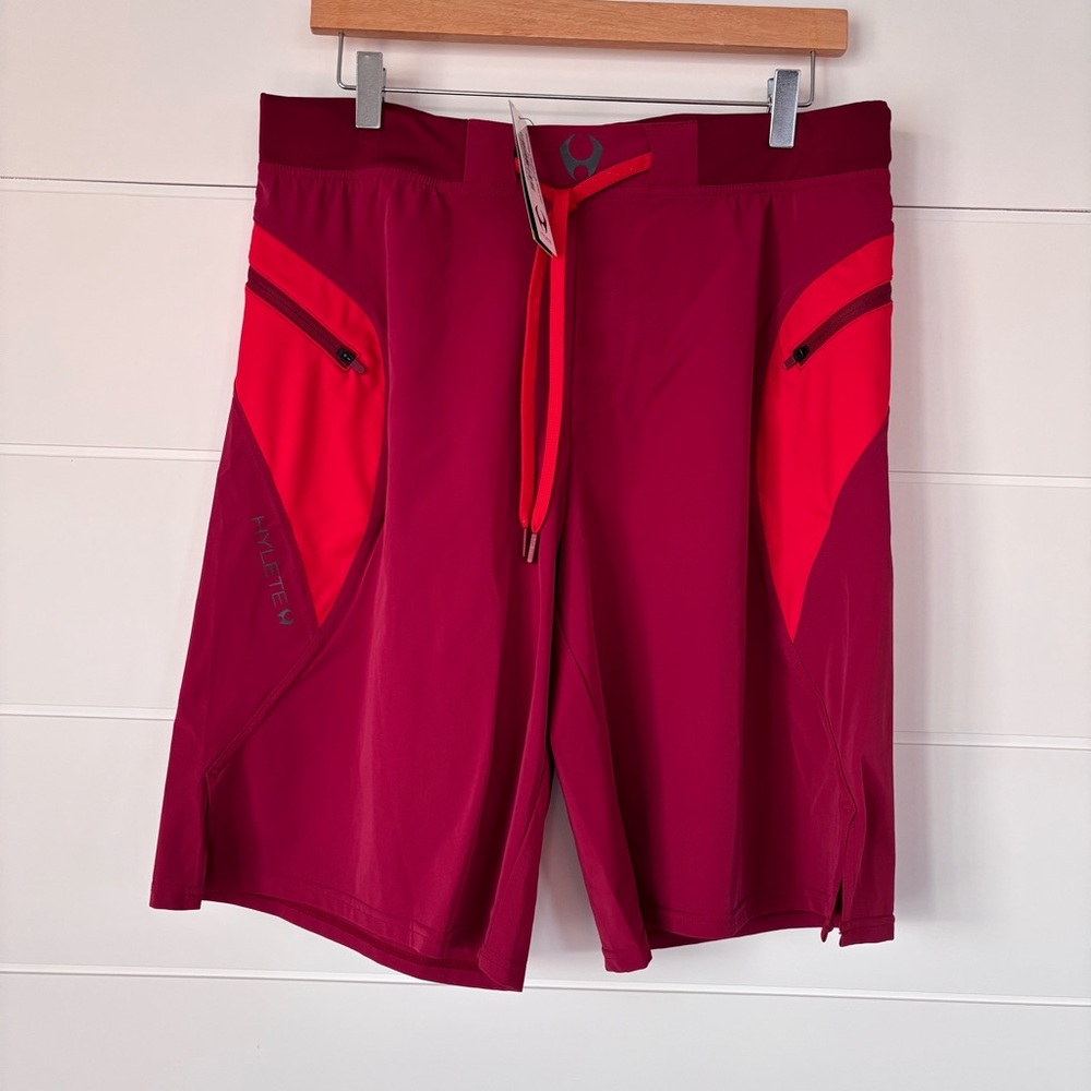 Hylete Crossfit Athletic Performance Training Shorts Red Men's Size Large